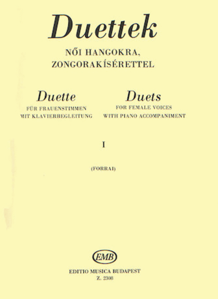 Duets for Female Voices – Volume 1: From Carissimi to Beethoven