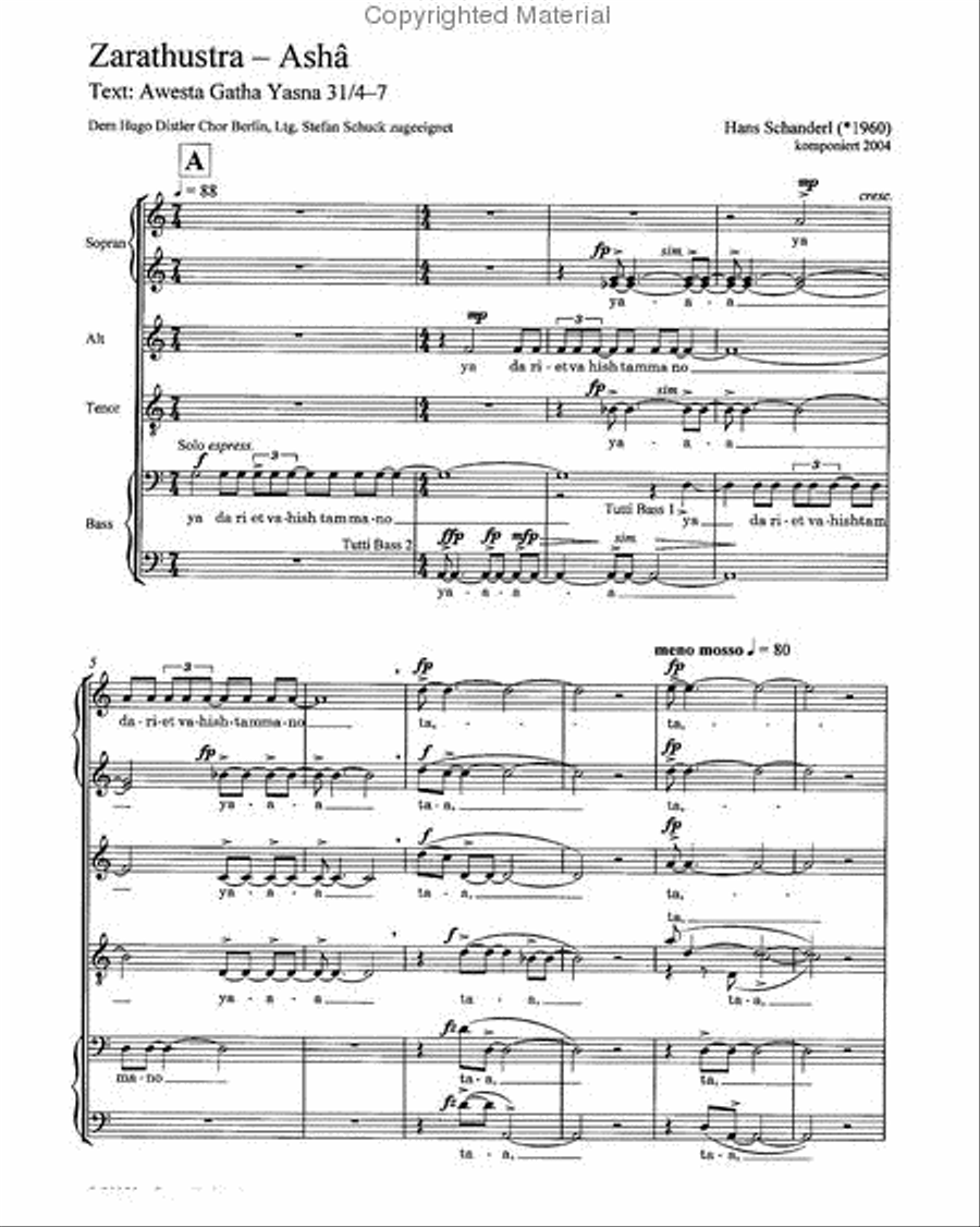 Zarathustra - Asha SSAATTBB scores gallery preview page 3