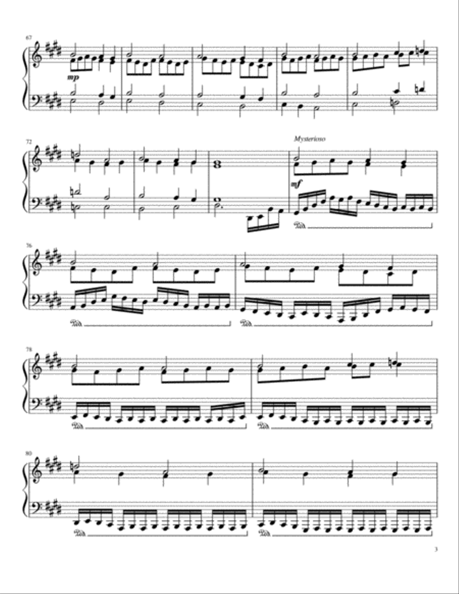 Piano Sonata no. 1: G minor. 1st Movement: Scherzando Piano Solo scores gallery preview page 3