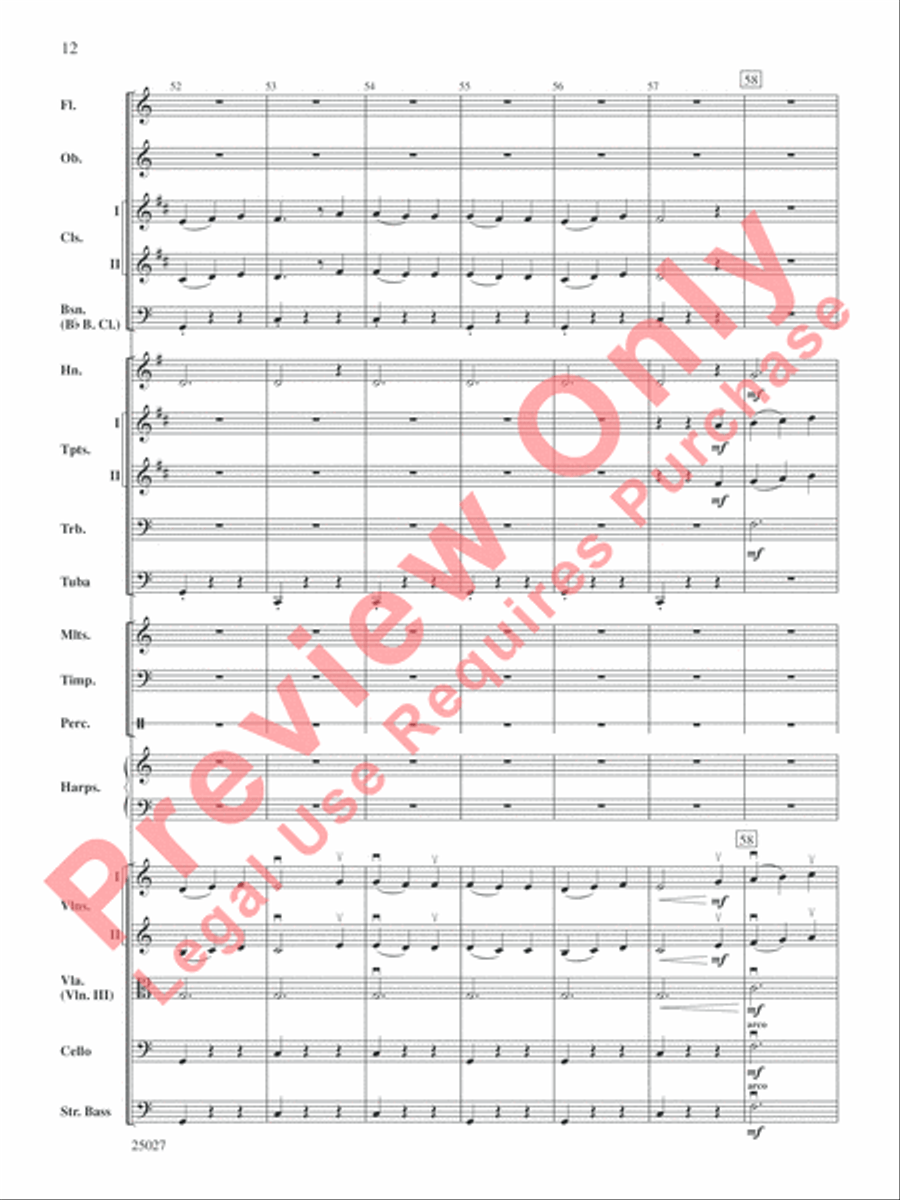 Selections form Tim Burton's Corpse Bride Full Orchestra scores gallery preview page 13