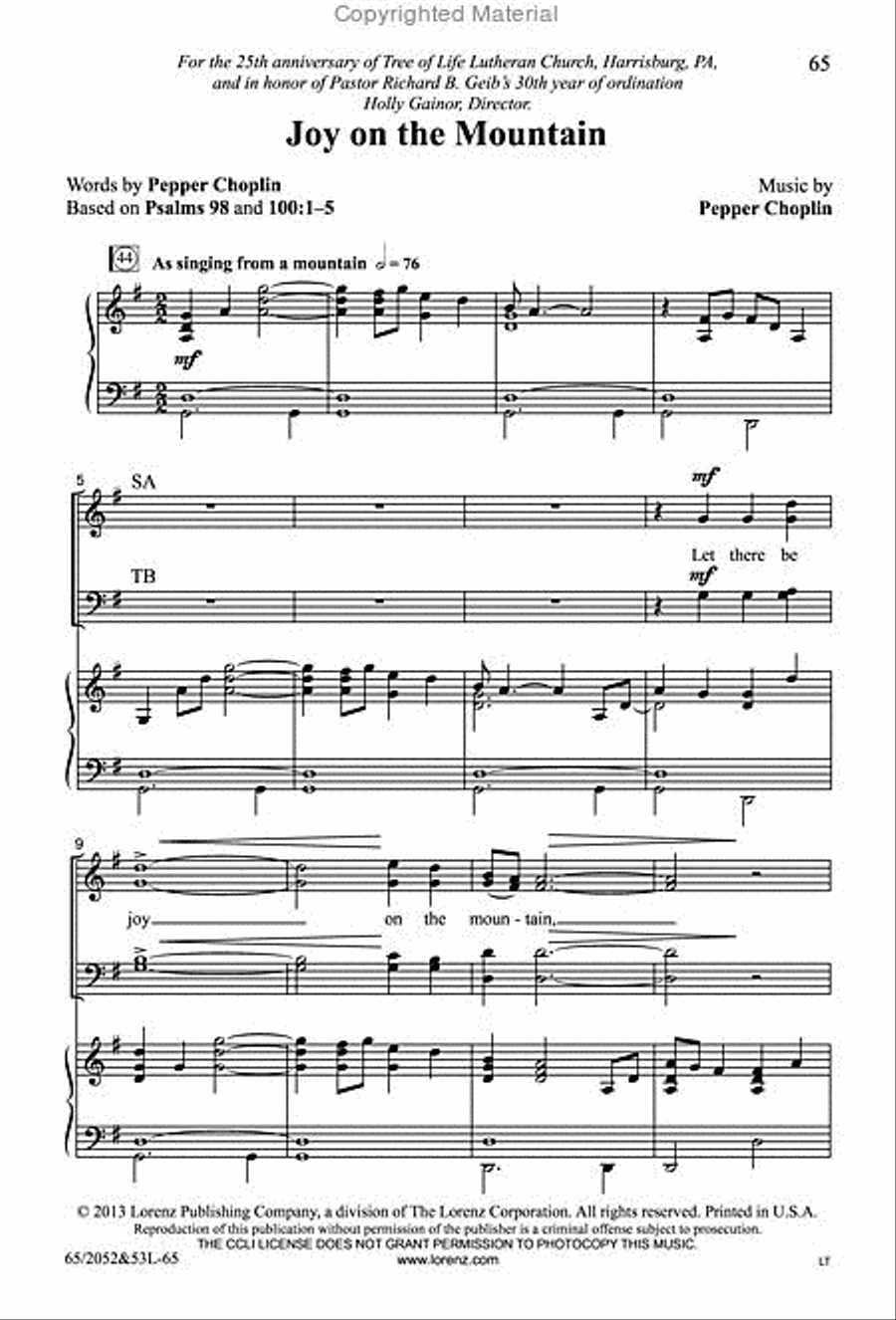 The Heart of Christmas - SATB Score with Performance CD 4-Part scores gallery preview page 16