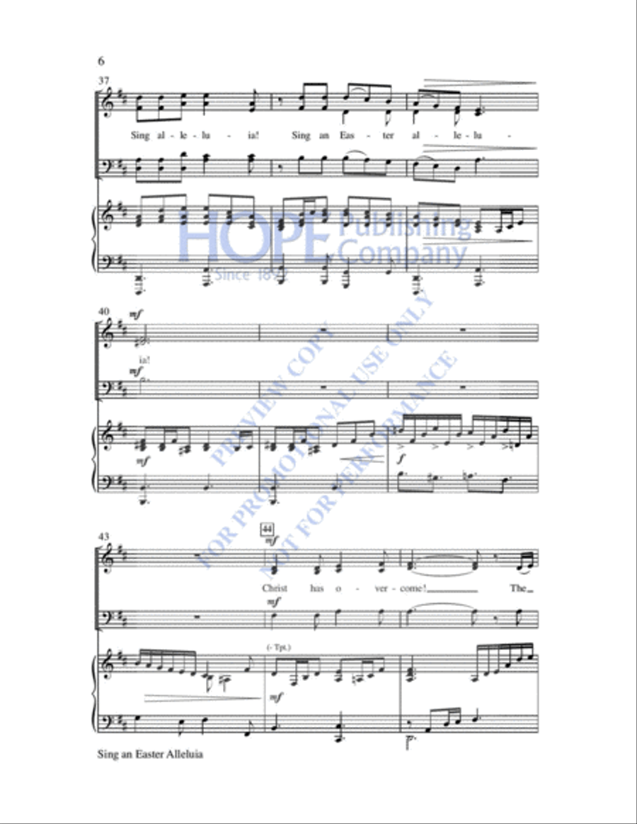 Sing an Easter Alleluia 4-Part scores gallery preview page 7