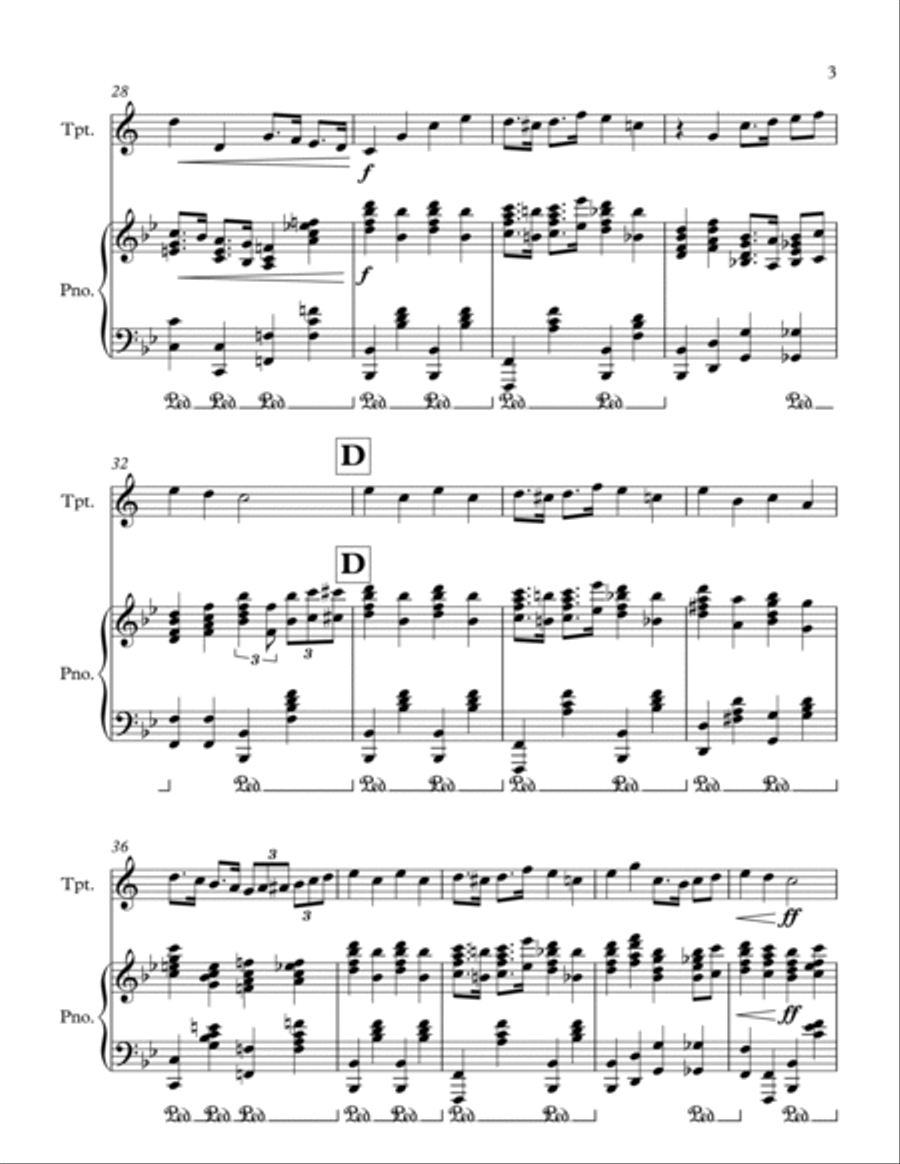Sound the Battle Cry Sound the Battle Cry Trumpet Solo scores gallery preview page 3