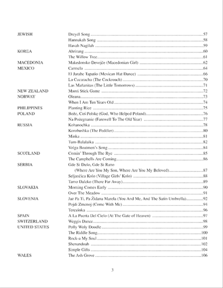 World Melodies for Accordion Accordion scores gallery preview page 4