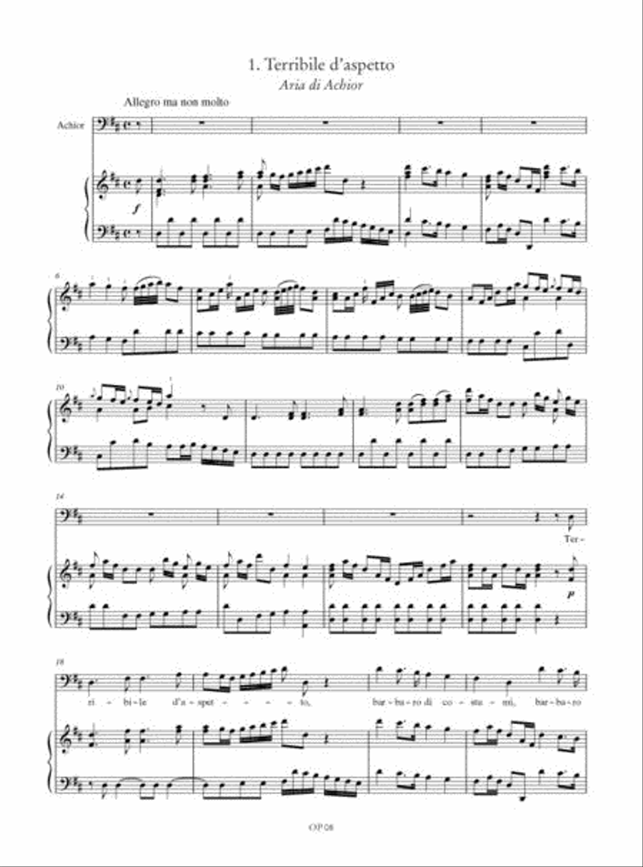 Betulia Liberata. Arias for Bass Voice Solo scores gallery preview page 2