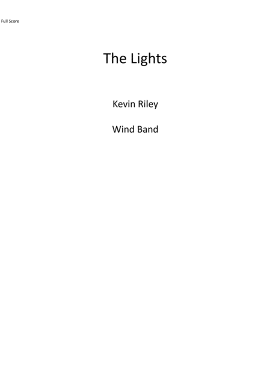 The Lights Concert Band scores gallery preview page 1