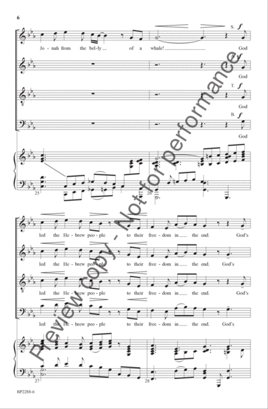 God Wouldn't Bring You This Far to Leave You 4-Part scores gallery preview page 7