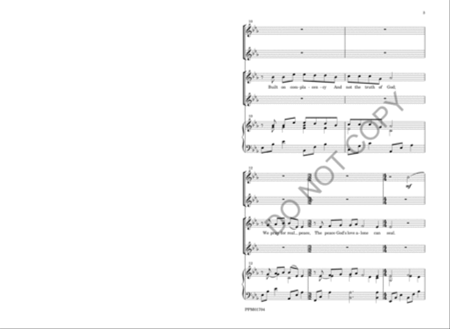 We Pray for Peace SA - Sheet Music page 6