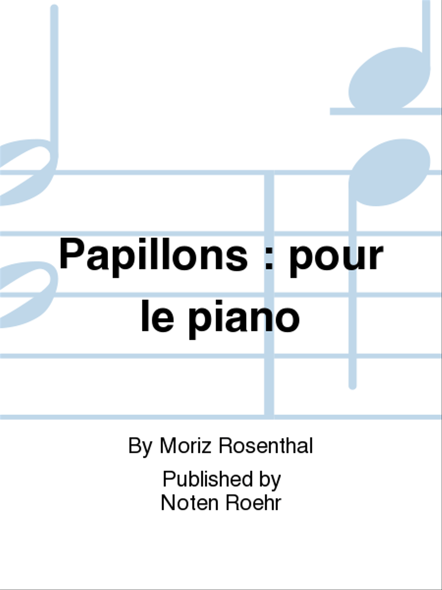 Papillons Piano Solo scores gallery preview page 1