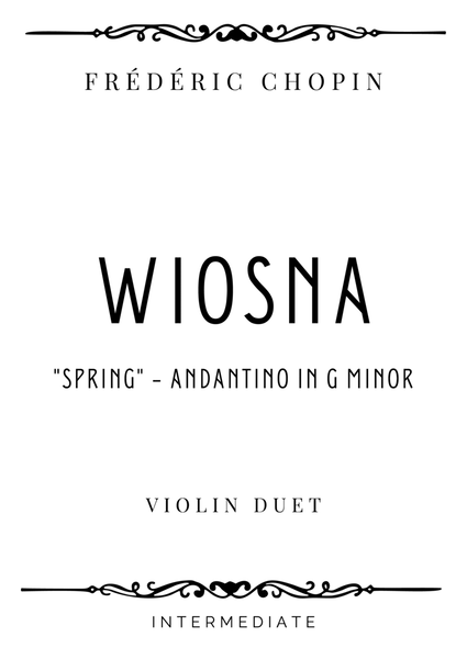 Chopin - Andantino from Wiosna (Spring) in G Minor - Intermediate image number null