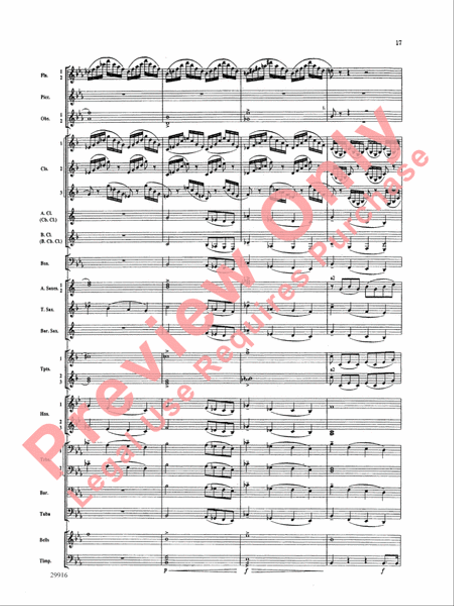 Prologue Prayer and Dream Pantomime (from the opera Hansel and Gretel) Concert Band scores gallery preview page 18