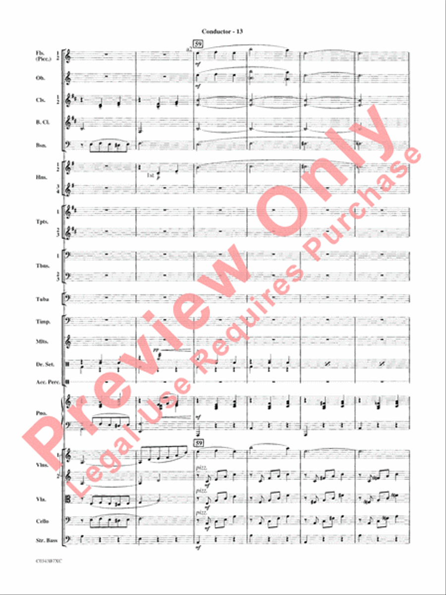 A Tribute to Henry Mancini Full Orchestra scores gallery preview page 16