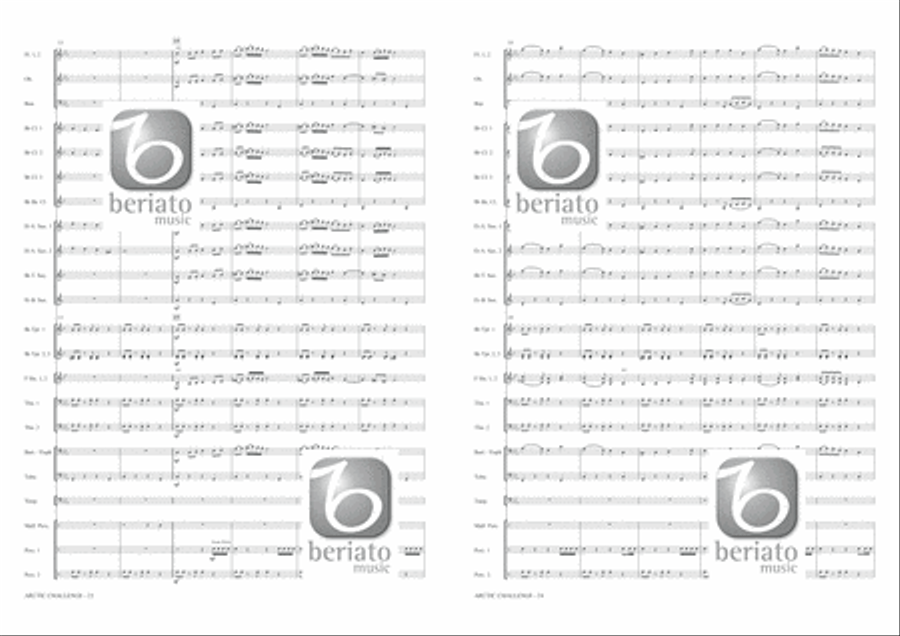 Arctic Challenge Concert Band scores gallery preview page 13