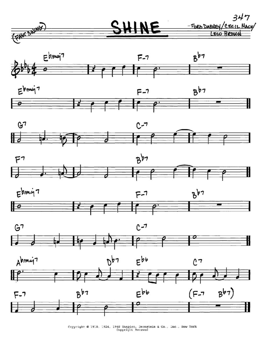 Shine Shine C Instrument scores gallery preview page 1