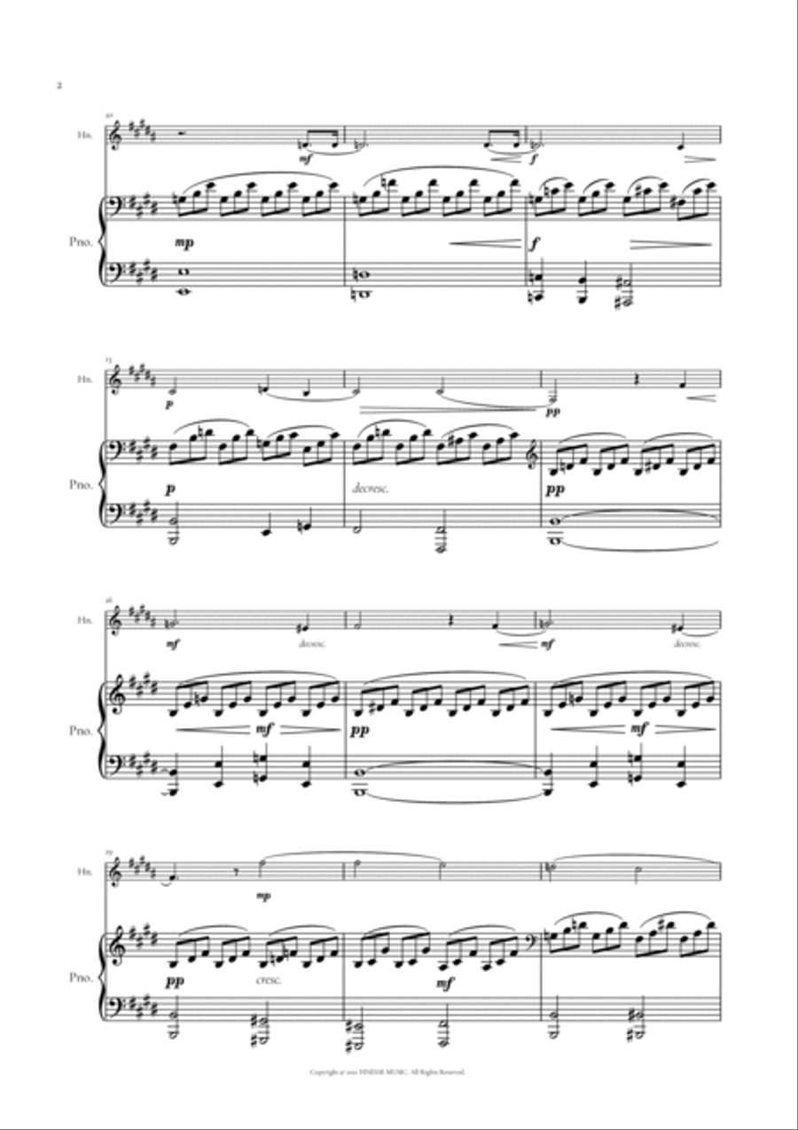 Moonlight Sonata for French Horn + Piano (duet) Moonlight Sonata for French Horn + Piano (duet) Brass Duet scores gallery preview page 4