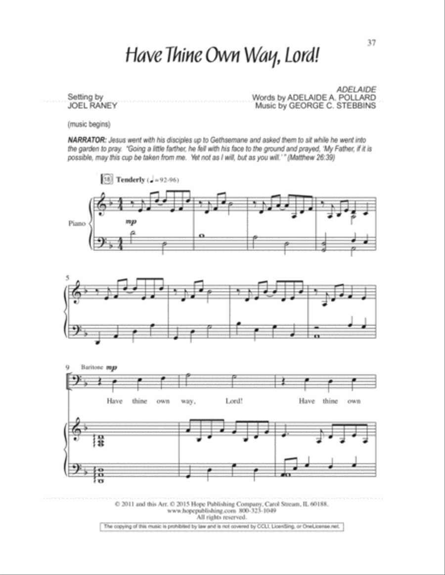 We Remember Calvary (SAB) 3-Part scores gallery preview page 40