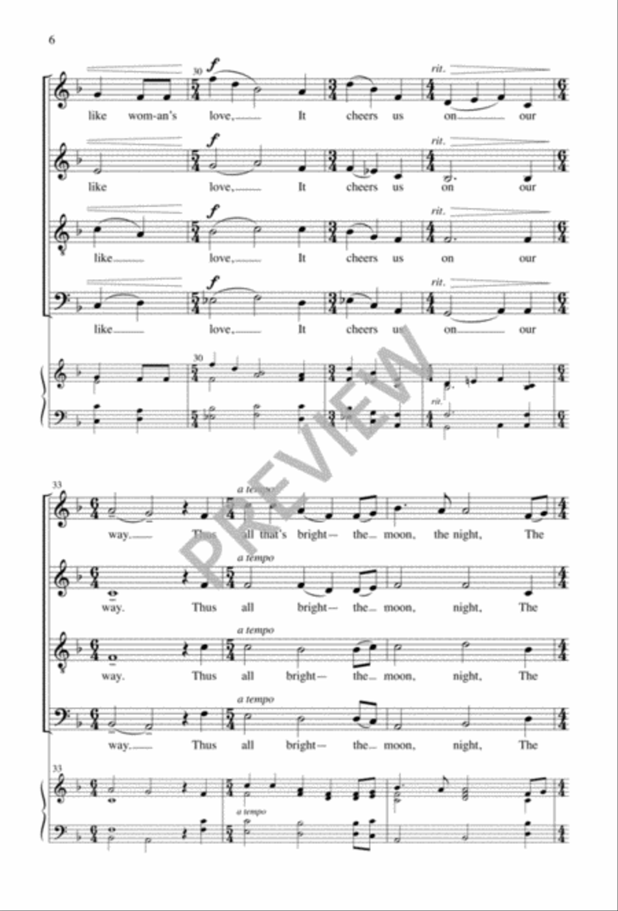 The Star of Love The Star of Love 4-Part scores gallery preview page 7