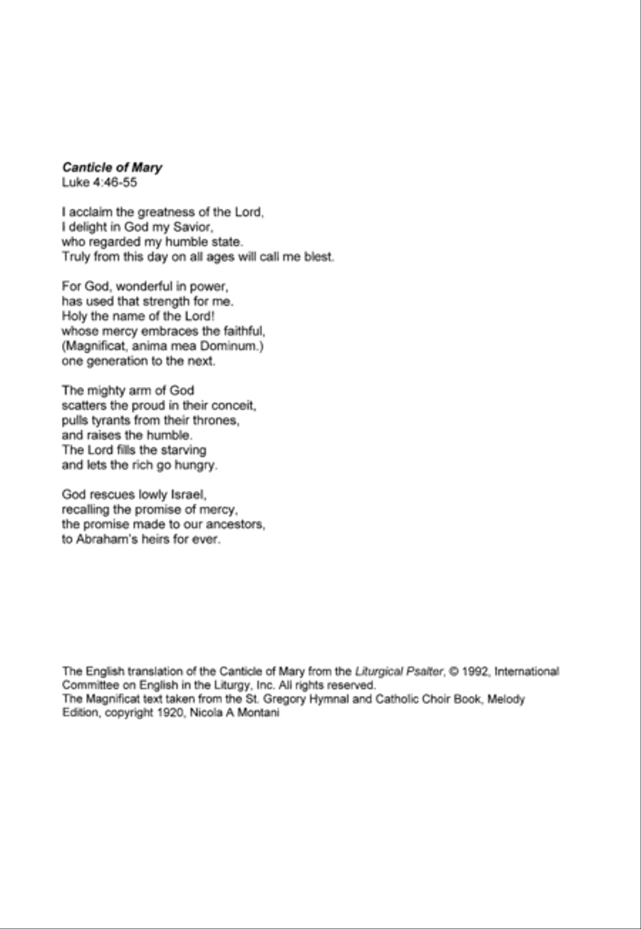 Canticle of Mary SSA scores gallery preview page 2