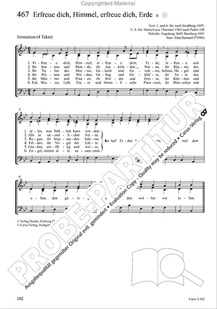 Chorbuch Gotteslob SAM Chorbuch Gotteslob SAM 3-Part scores gallery preview page 103