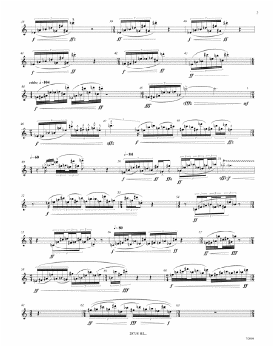 Duel a coups de gourdin Flute Solo scores gallery preview page 3