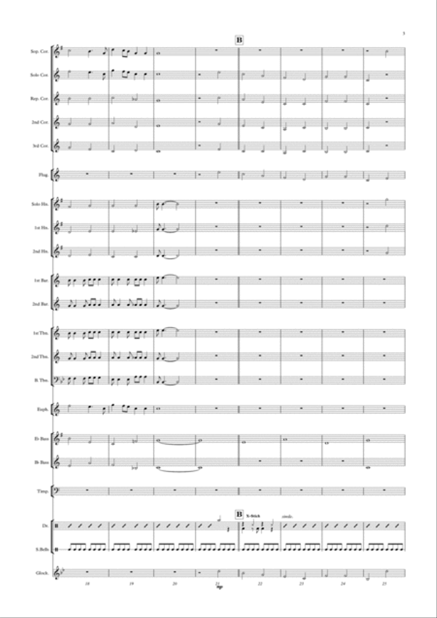 Wonderful Christmastime Wonderful Christmastime Brass Band scores gallery preview page 3