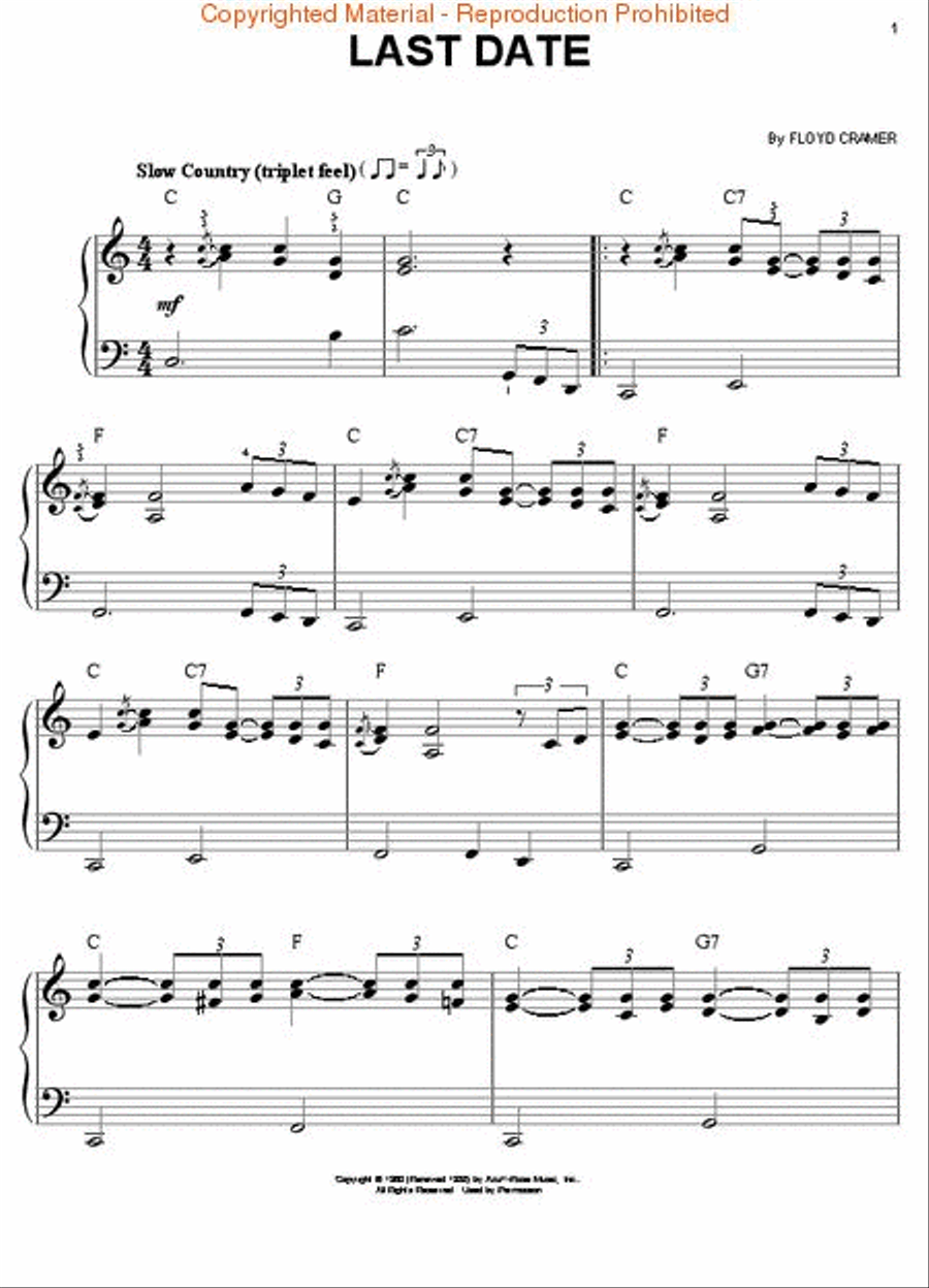Last Date Piano, Vocal, Guitar scores gallery preview page 2