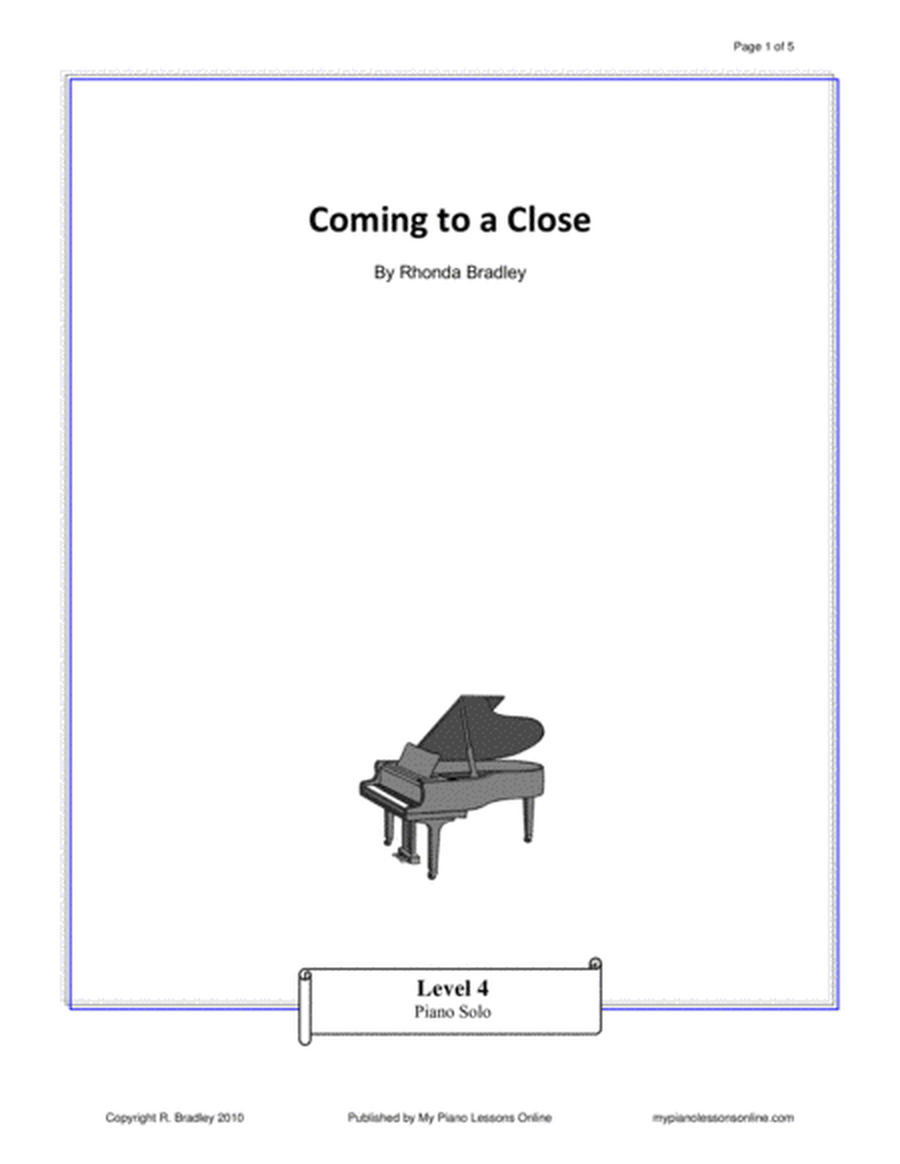 Coming to a Close (Level 4 piano solo) image number null