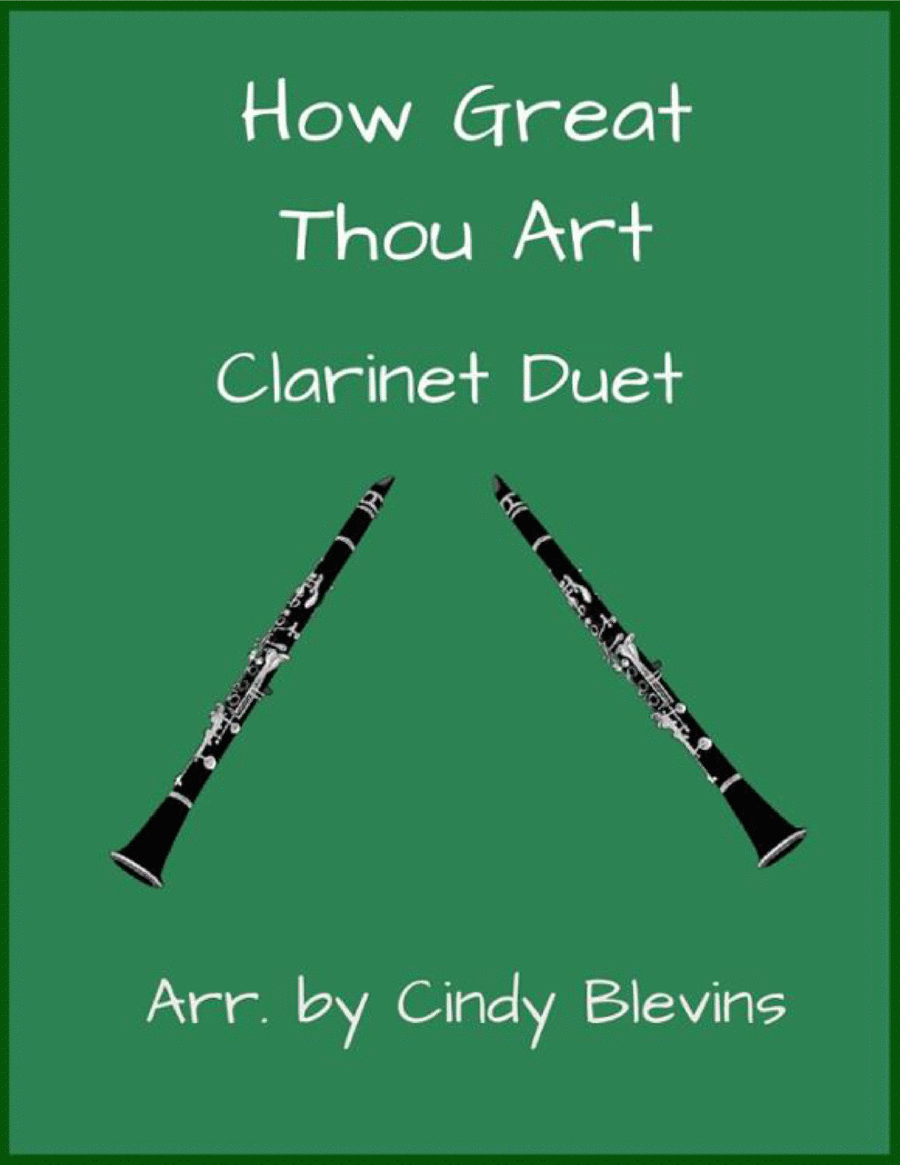 How Great Thou Art, for Clarinet Duet Clarinet Duet scores gallery preview page 1