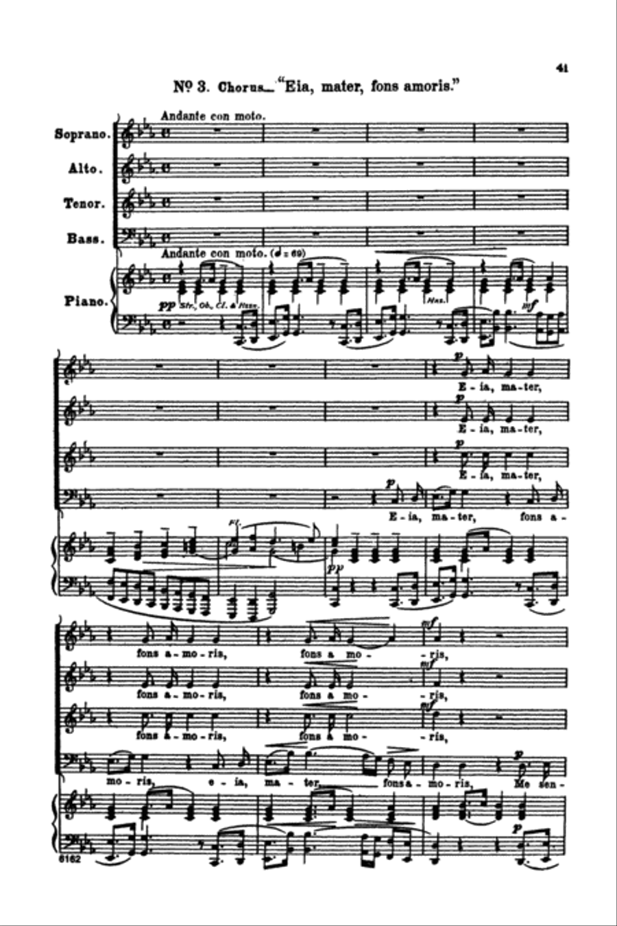 Stabat Mater, Op. 58 4-Part scores gallery preview page 5