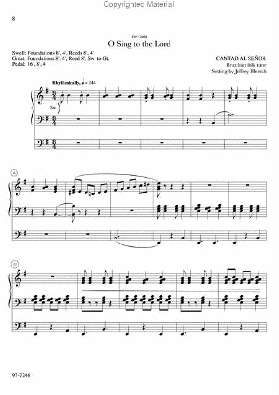 A Thousand Voices: 7 Hymn Tune Preludes, Volume 3 Voice scores gallery preview page 3