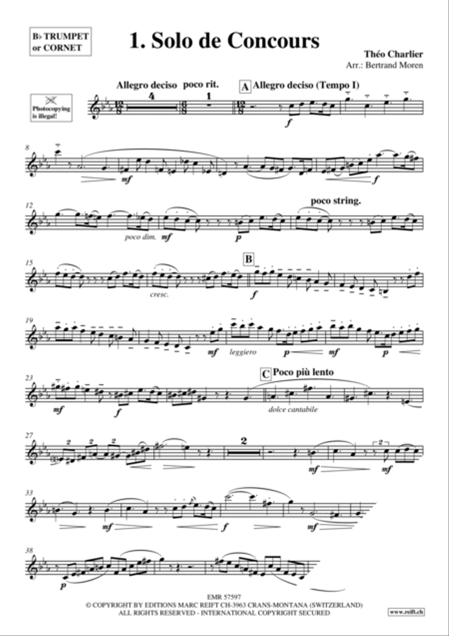 1. Solo de Concours Cornet scores gallery preview page 3