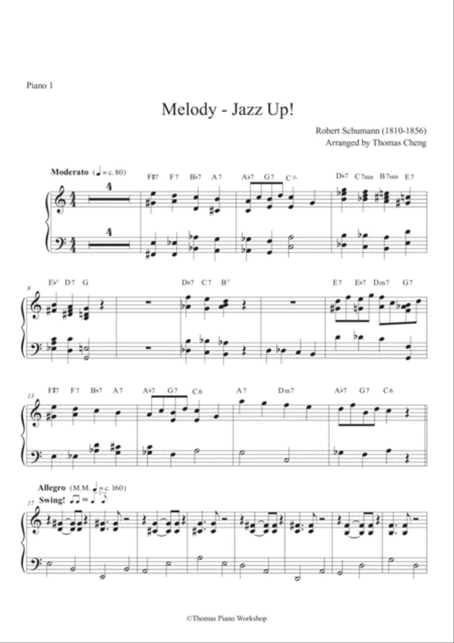 Melody - Jazz Up! Melody - Jazz Up! Piano Method scores gallery preview page 1