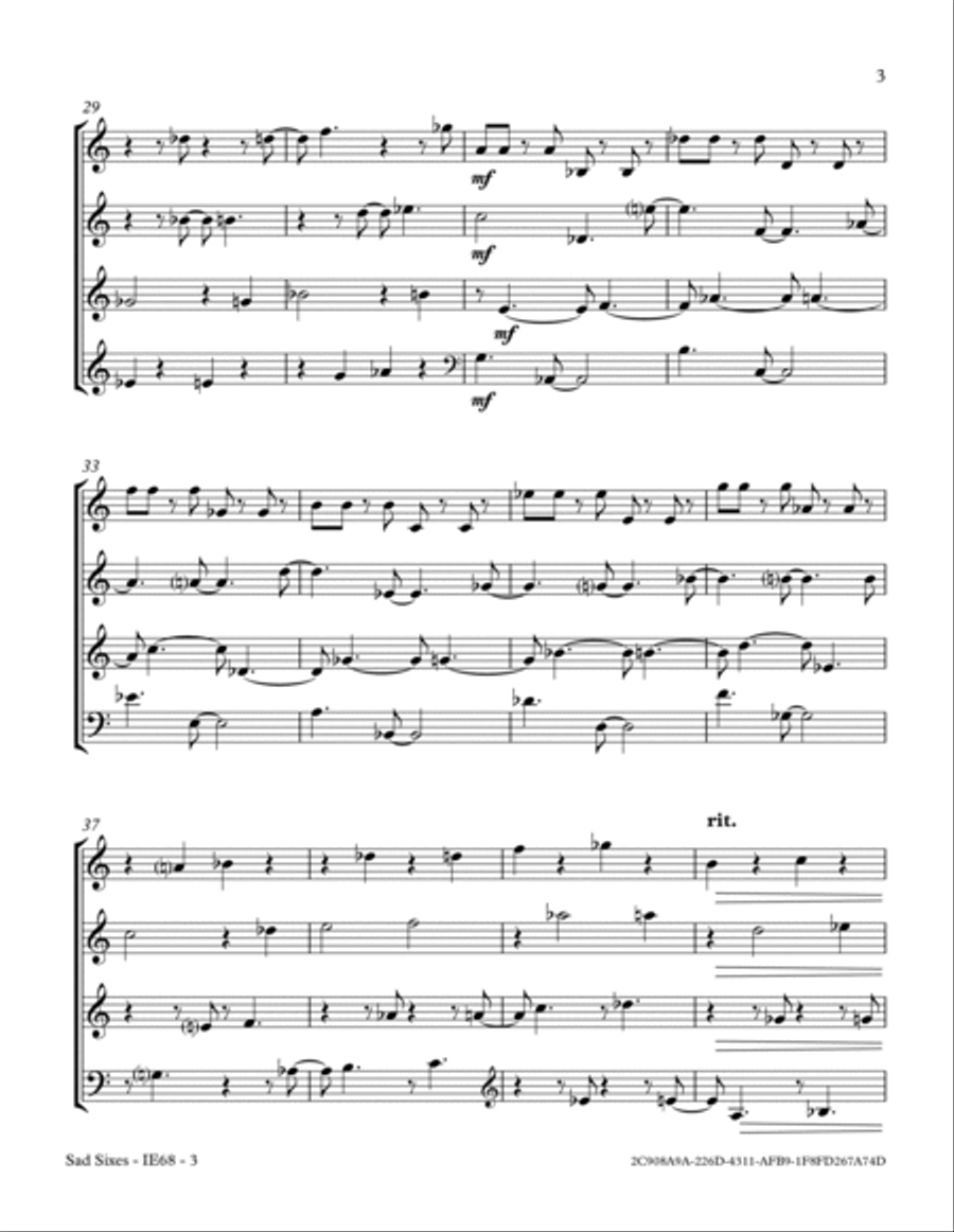 Sad Sixes Small Ensemble scores gallery preview page 3