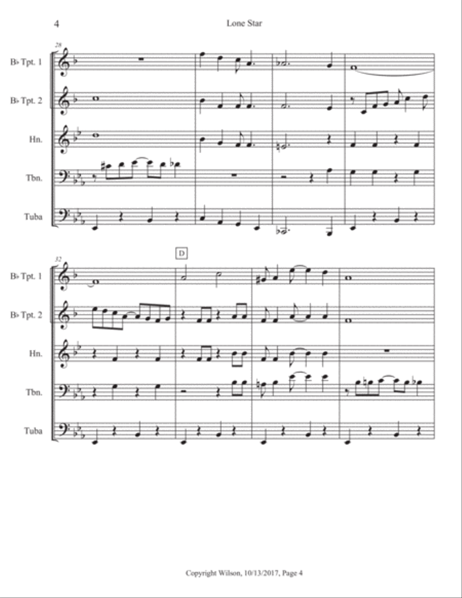 Lone Star Brass Quintet scores gallery preview page 5