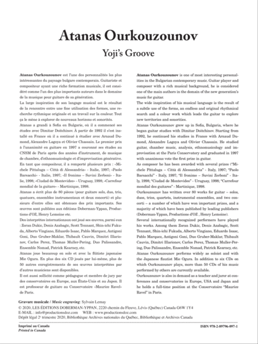 Yoji's Groove Double Bass scores gallery preview page 2