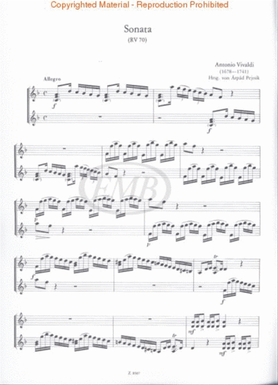 Sonate for Two Violins, RV 68, 70, 71, 77 String Duet scores gallery preview page 2