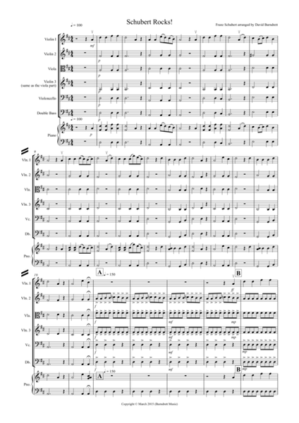 Schubert Rocks! for String Orchestra
