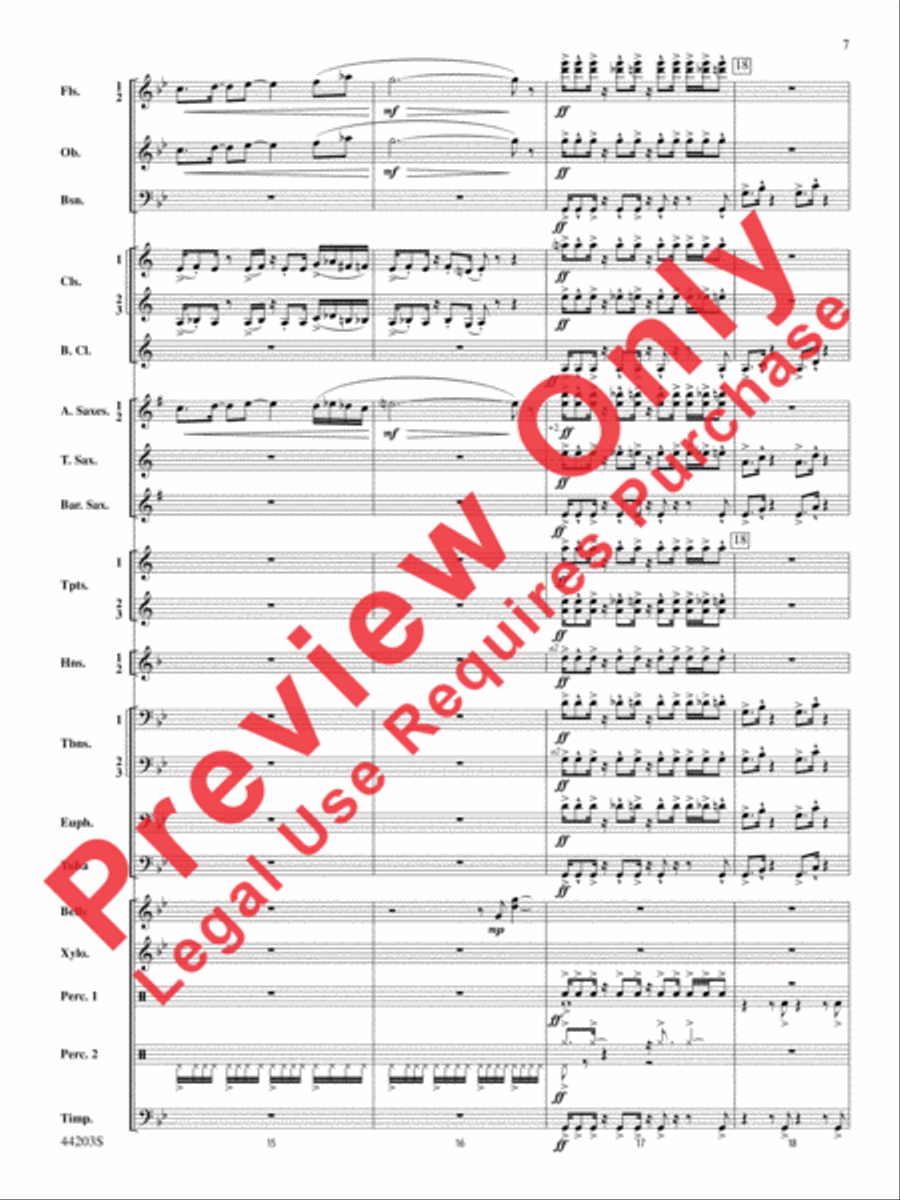 Loco Motion Concert Band scores gallery preview page 7