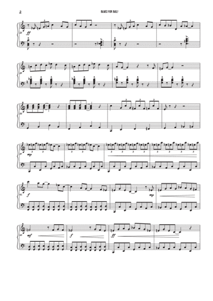 Blues for Bill - Solo Piano image number null