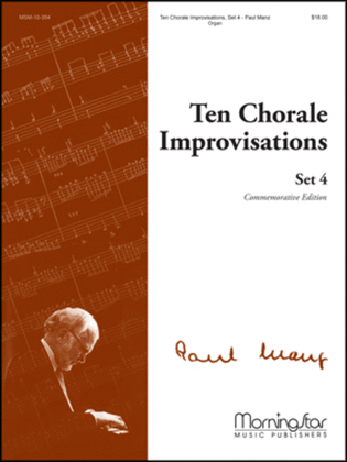 Book cover for Ten Chorale Improvisations, Set 4