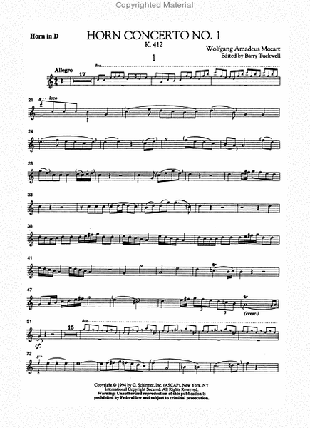 Concertos for Horn