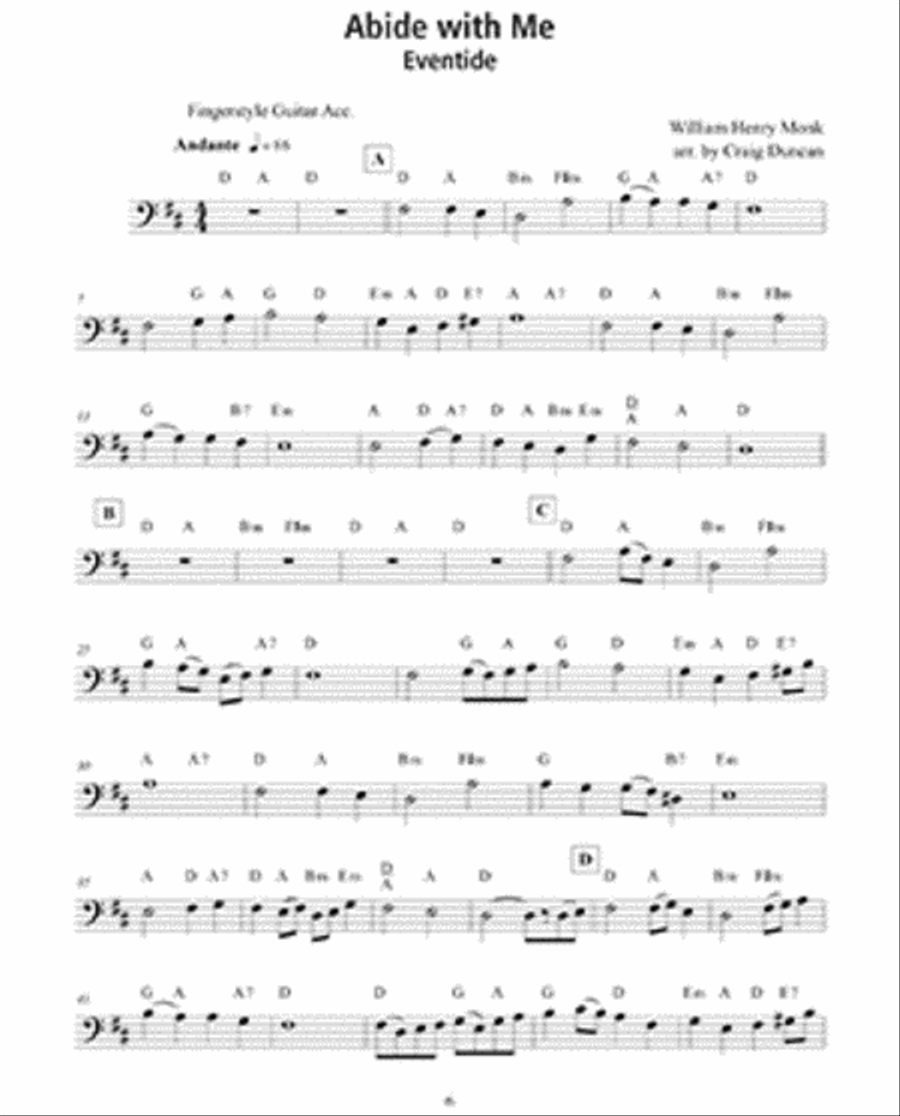 100 Hymns for Cello and Guitar Cello scores gallery preview page 2