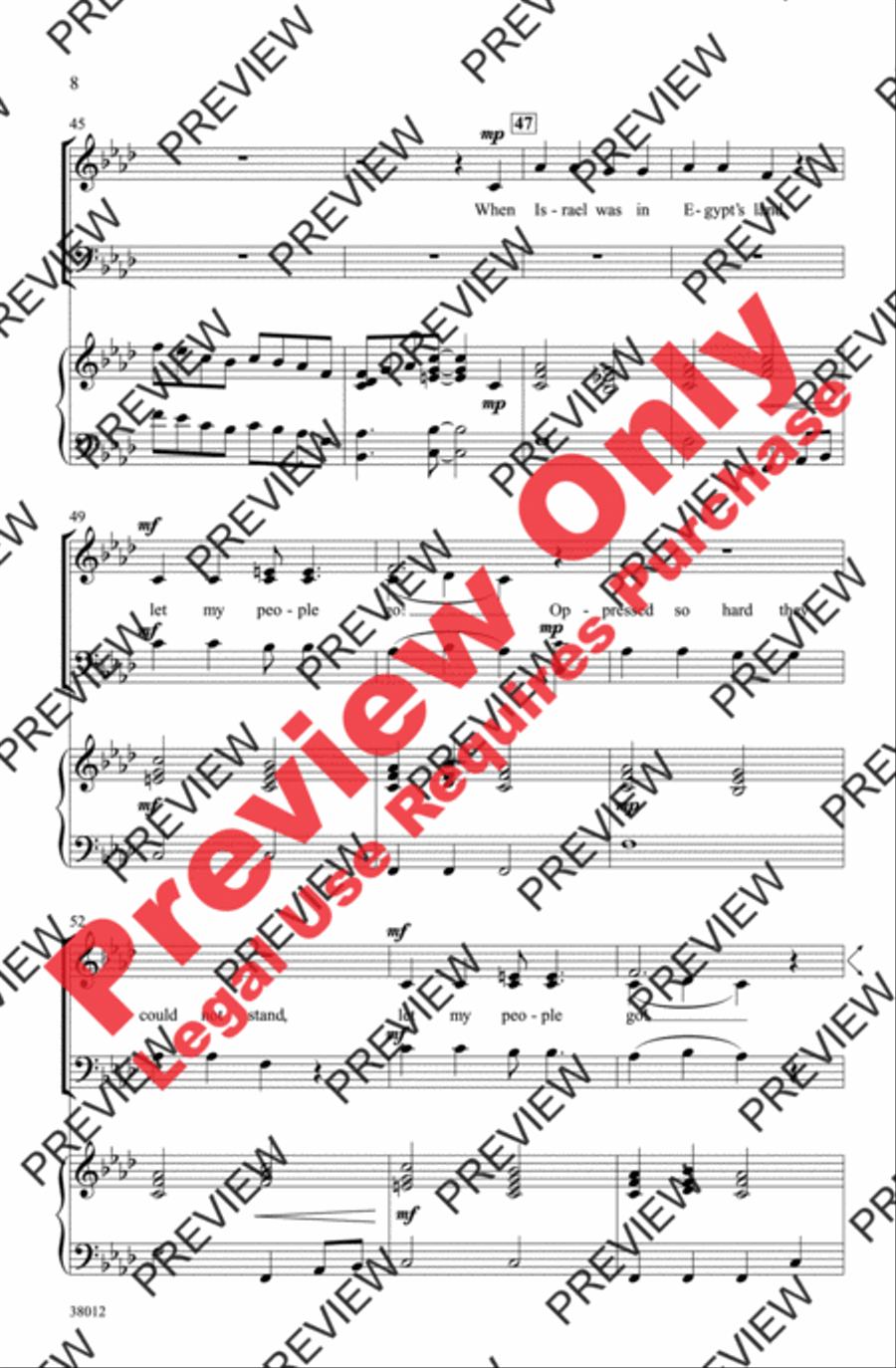 Moses and Daniel 3-Part scores gallery preview page 7