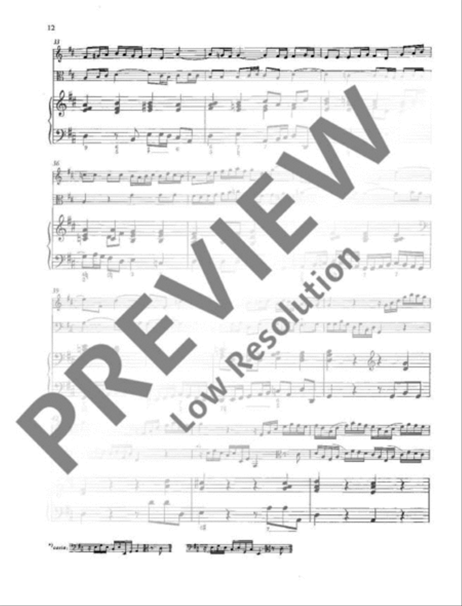 Triosonata D major Flute scores gallery preview page 13