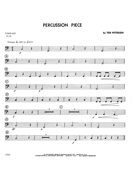 Percussion Piece - Percussion 6