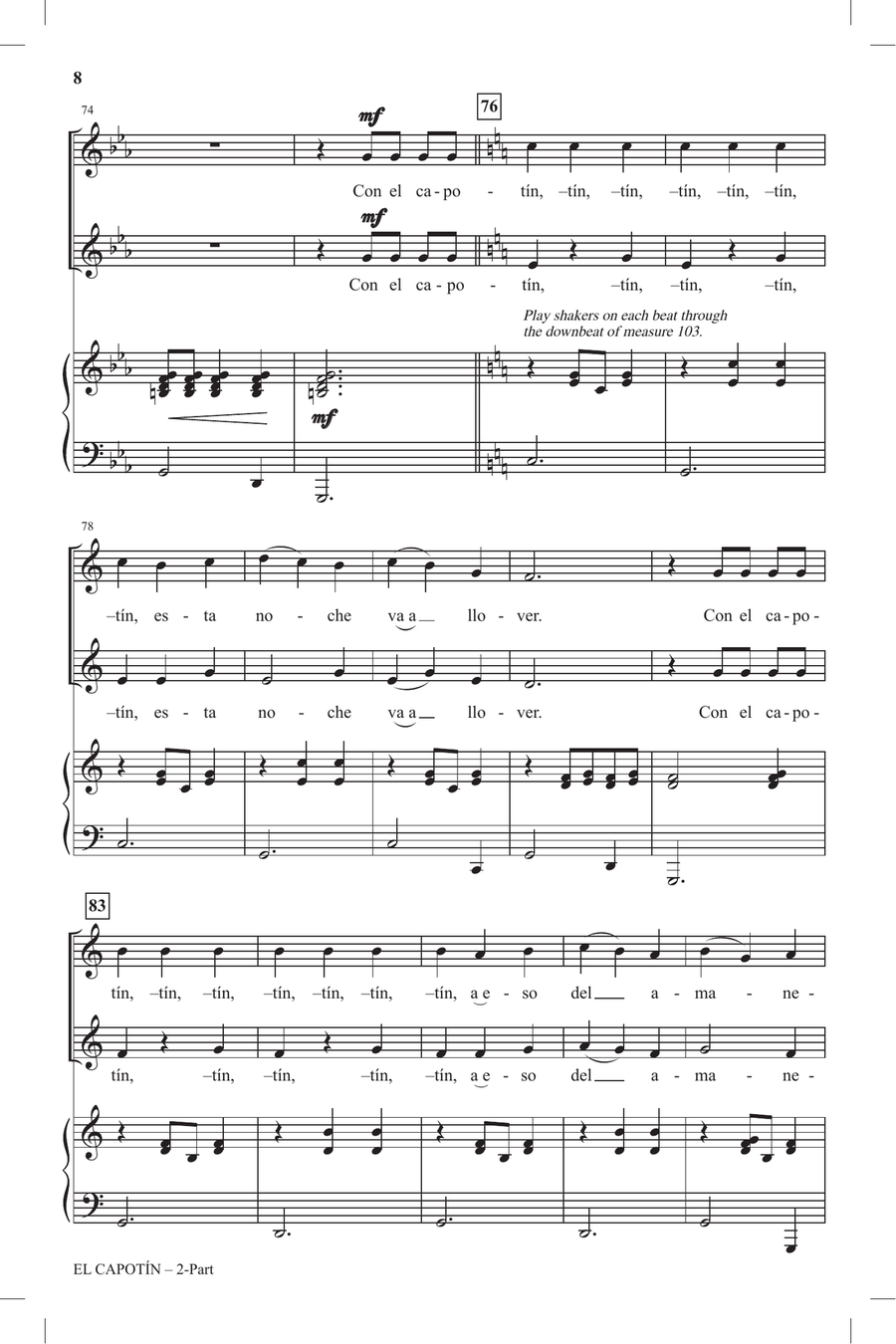 El Capotin El Capotin 2-Part scores gallery preview page 6