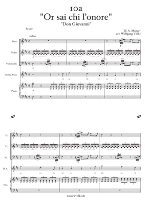 "Or sai chi l’onore" - "Don Giovanni" (Mozart) - arr. for Flute, Violin, Cello, Piano and vocals (
