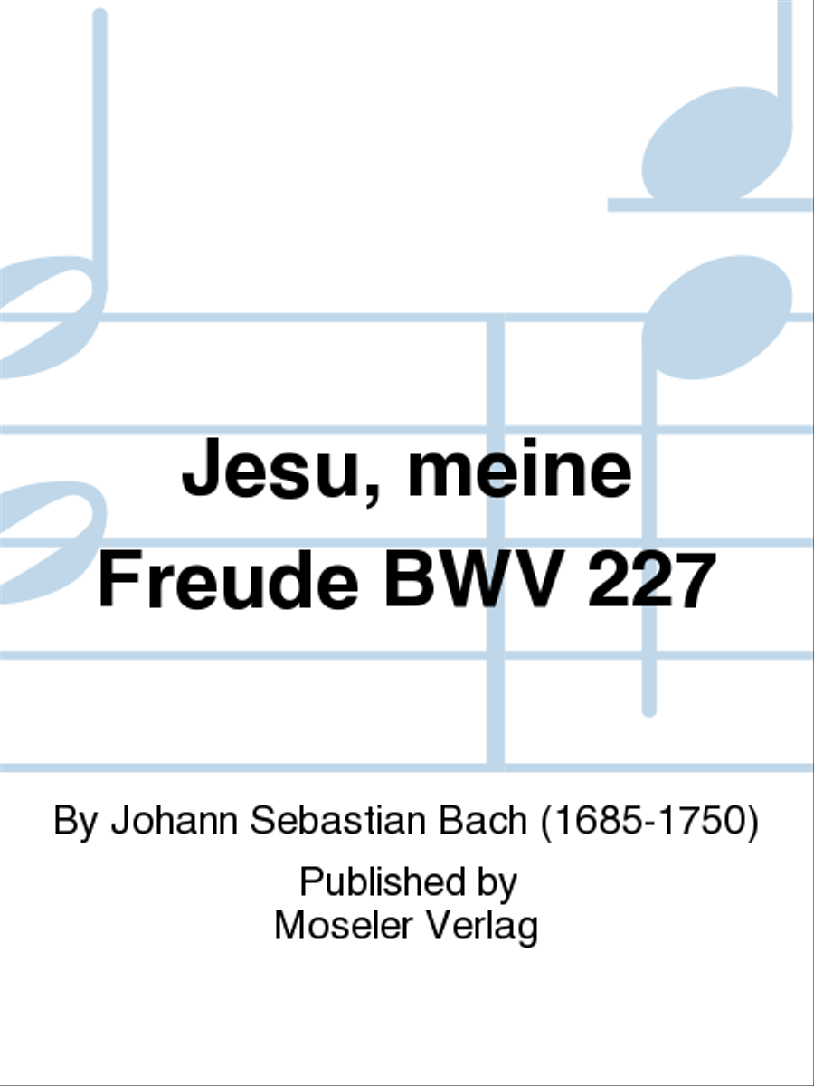 Jesu, meine Freude BWV 227 SSATB scores gallery preview page 1