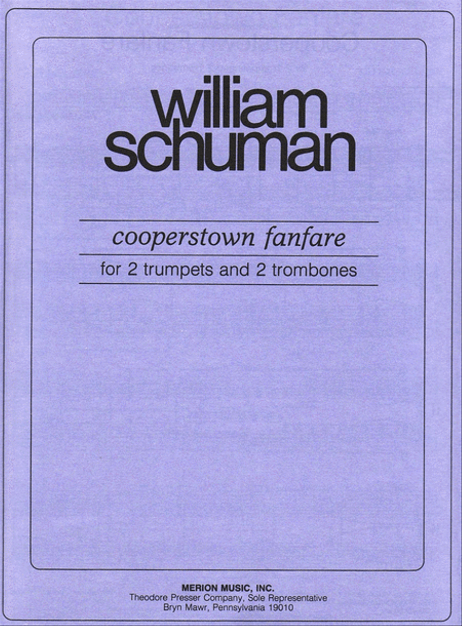 Cooperstown Fanfare Cooperstown Fanfare Chamber Music scores gallery preview page 1
