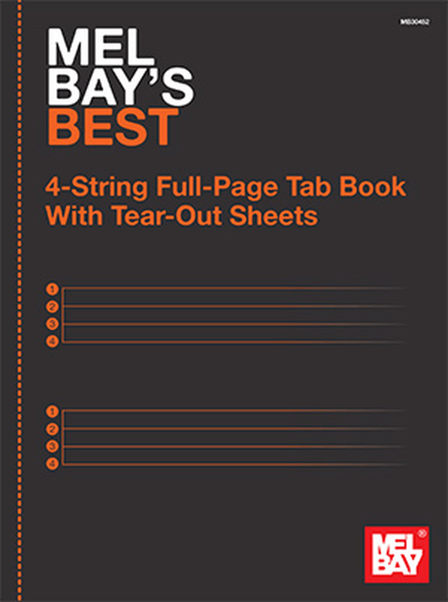 Mel Bay's Best 4-String Full-Page Tab Book Baritone Horn TC scores gallery preview page 1